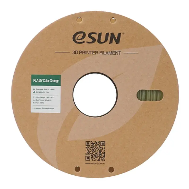 Пластик для 3D-принтера eSUN PLA UV 1,75mm 1kg Green (PLA-UV CC175UV-G1P1) - фото 4
