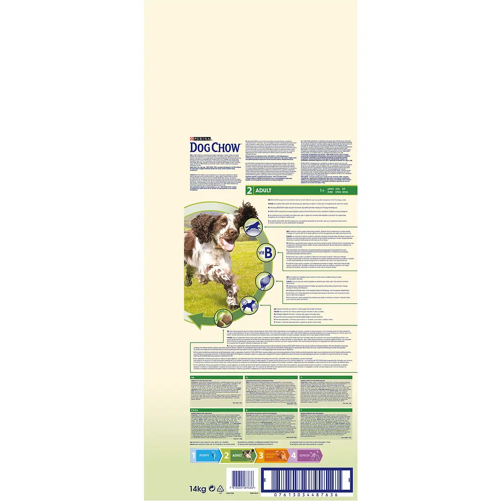 Сухий корм для дорослих собак усіх порід Dog Chow Adult Lamb 14 кг (ягня) - фото 3