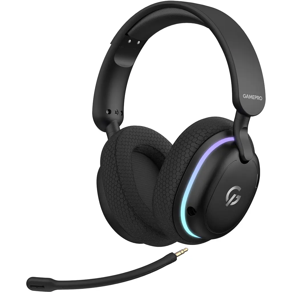 Навушники GamePro Asgard Bragi 7.1 RGB Tri-Mod Black бездротові (HSW250B) - фото 2