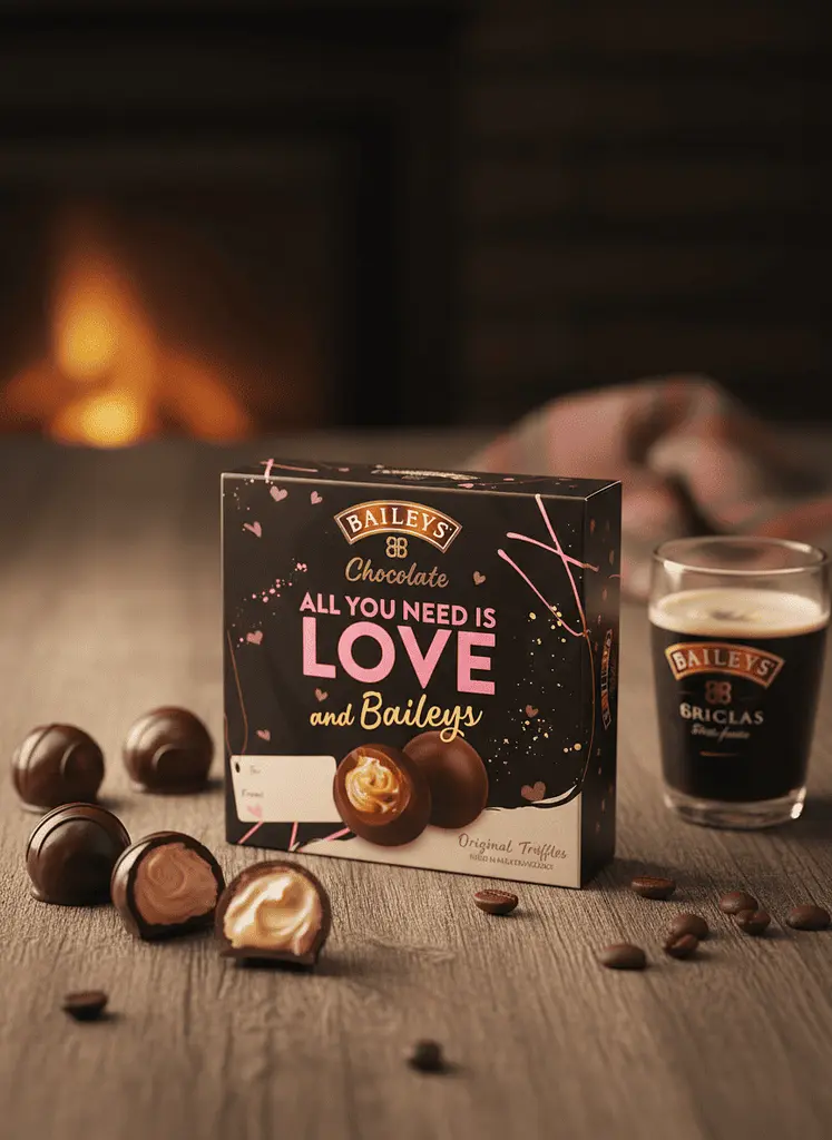 Шоколадні цукерки Baileys All You Need Is Love Chocolate Truffles Box 100г - фото 3