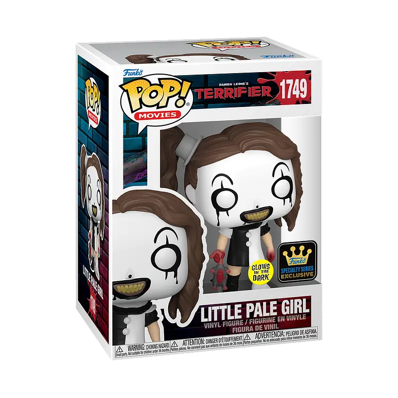 Фигурка Funko Pop Ужасающий Маленькая Бледная Девочка Terrifier Little Pale Girl Glow 10 см FP T LPG G 1749 - фото 2