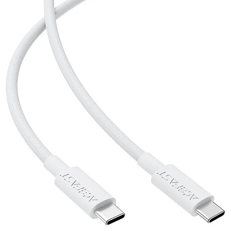 Кабель Acefast C18-03 USB-C to USB-C braid charging data cable білий - фото 3