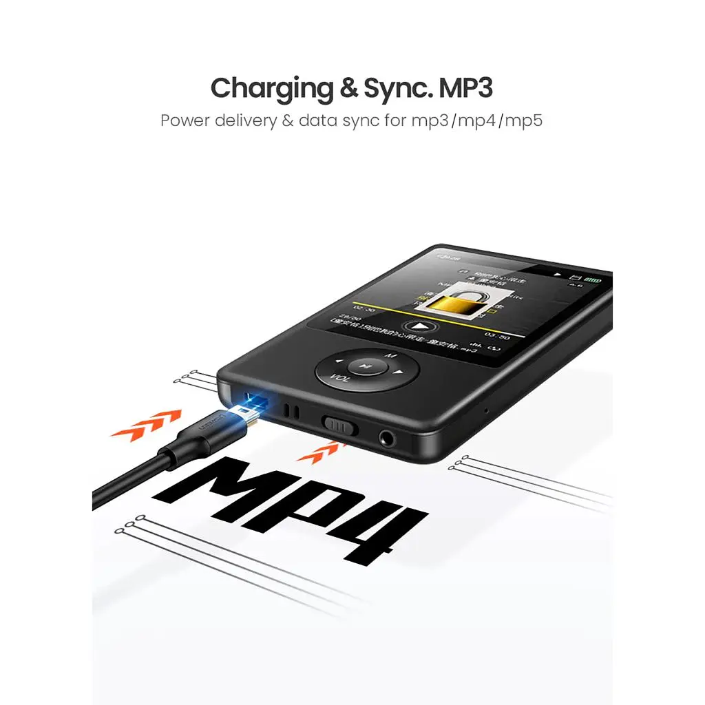 Дата кабель USB 2.0 AM to Mini 5P 0.5m black Ugreen (10354) - фото 10