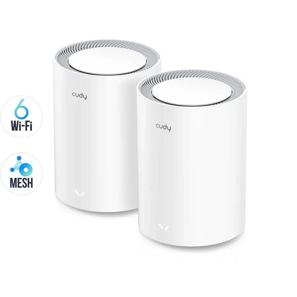Маршрутизатор WiFi Mesh-система WiFi 6 Cudy M1800 (2-Pack) 2 штуки дводіапазонні гігабітні AX1800 (73-00524) - фото 2