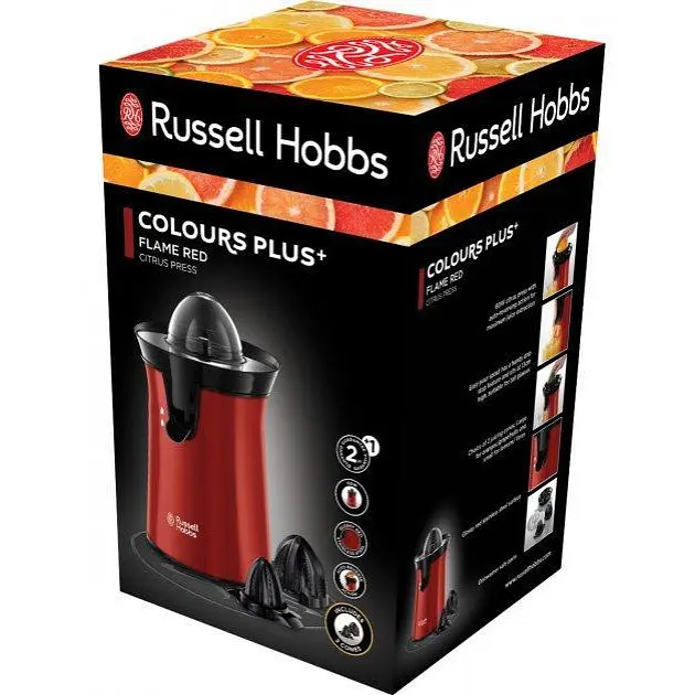 Соковитискач для цитрусових (цитрус-прес) Russell Hobbs Colours Plus+ Red 26010-56 - фото 9