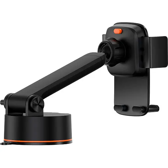 Автодержатель Baseus Easy Control Clamp Pro Suction Cup Version с беспроводной зарядкой Black [SUYK020001] [100044] - фото 2