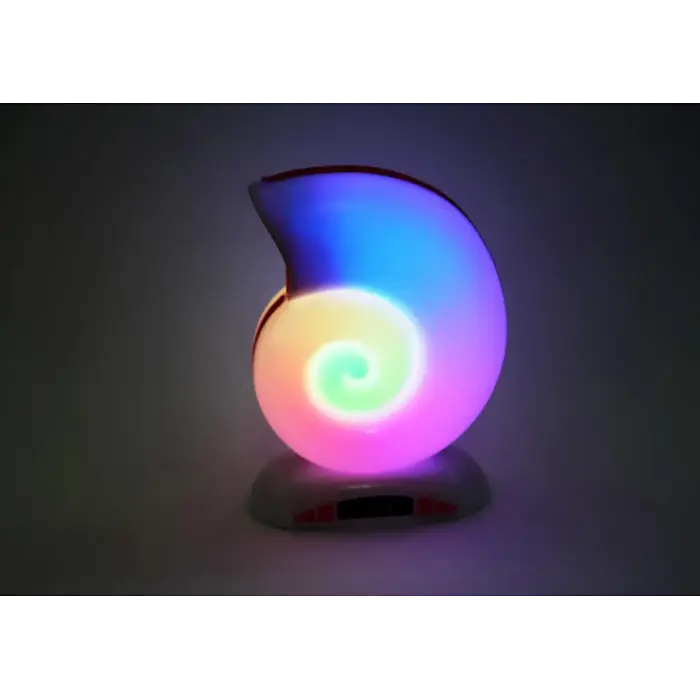 Настільна лампа Равлик з RGB підсвічуванням та Bluetooth-колонкою з годинником портативний динамік L39 mini - фото 6