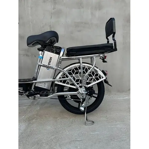 Електровелосипед Minako U18" 600W 48V 18Ah + сидіння/багажник сірий - фото 12
