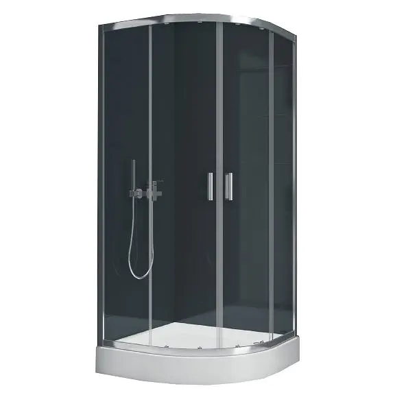 Душова кабіна New Trendy Suvia 90x90 з піддоном ZS-0002, Хром, прозорий, хром