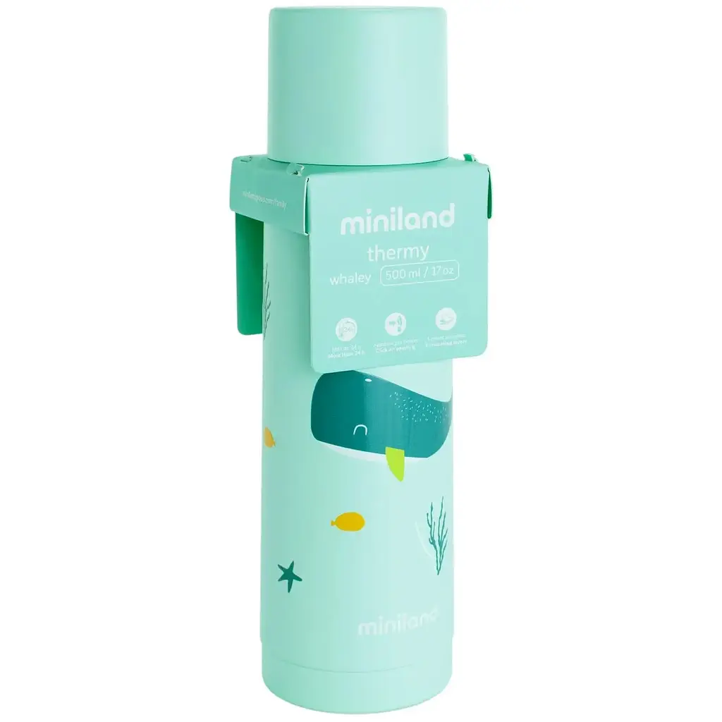 Термос Miniland Ocean Whale 500 мл бірюзовий (89616) - фото 3