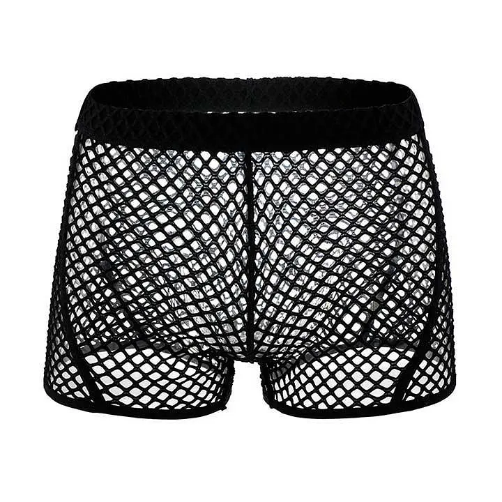 Чоловічі труси боксери в сітку Clever-Menmode L Чорний - фото 3