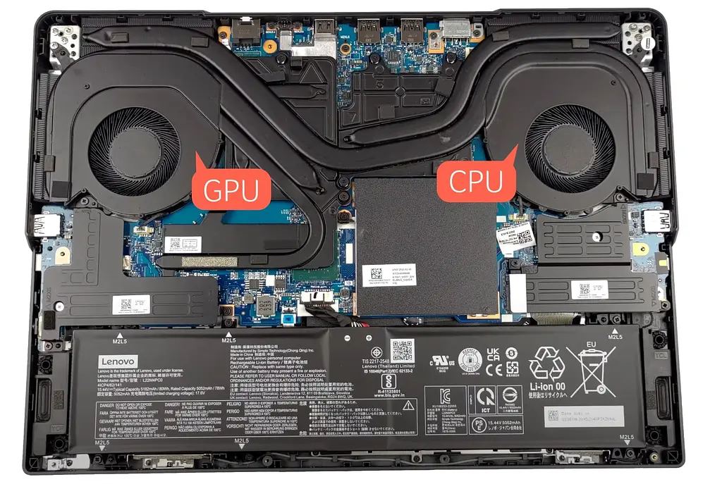 Вентилятор Lenovo кулер 12V для моделей ноутбука Legion Pro 5, 16IRX8 82WK (GPU) DFSCL12E16486Y, 12V, 4pin - фото 4