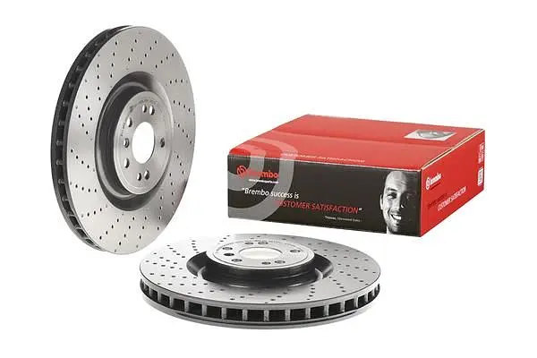 Диск гальмівний передній вентильований Mercedes Gl, Gle, M-class, Gls 11-19р Brembo (09.A960.21) - фото 2