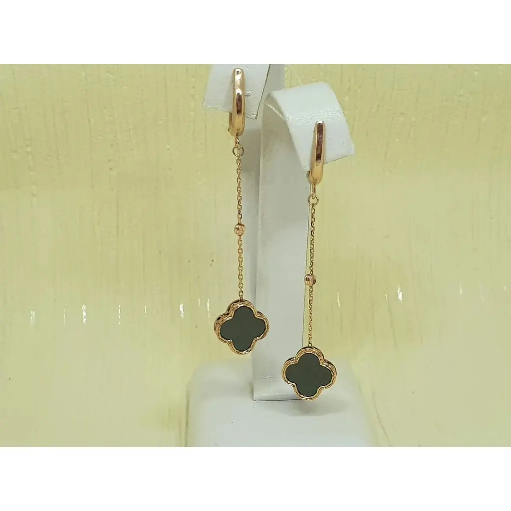 Золоті сережки Favoritum з перламутром. 211432 - фото 2