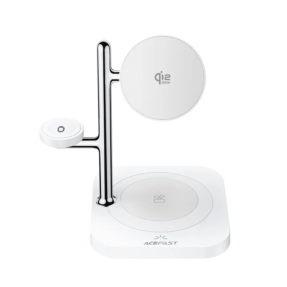 Бездротовий зарядний пристрій ACEFAST E39 desktop 4-in-1 wireless charging holder White (6974316286110) - фото 3