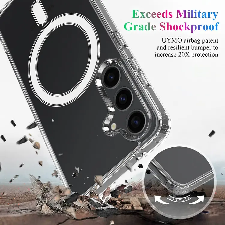 Чохол протиударний для Samsung Galaxy S26 (S942) Clear Case Ultra Hybrid with MagSafe Прозорий - фото 6