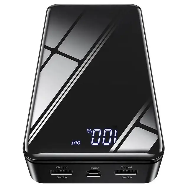 Универсальная мобильная батарея Borofone BJ8 Extreme 30000mAh 2хUSB (Черный) - фото 2