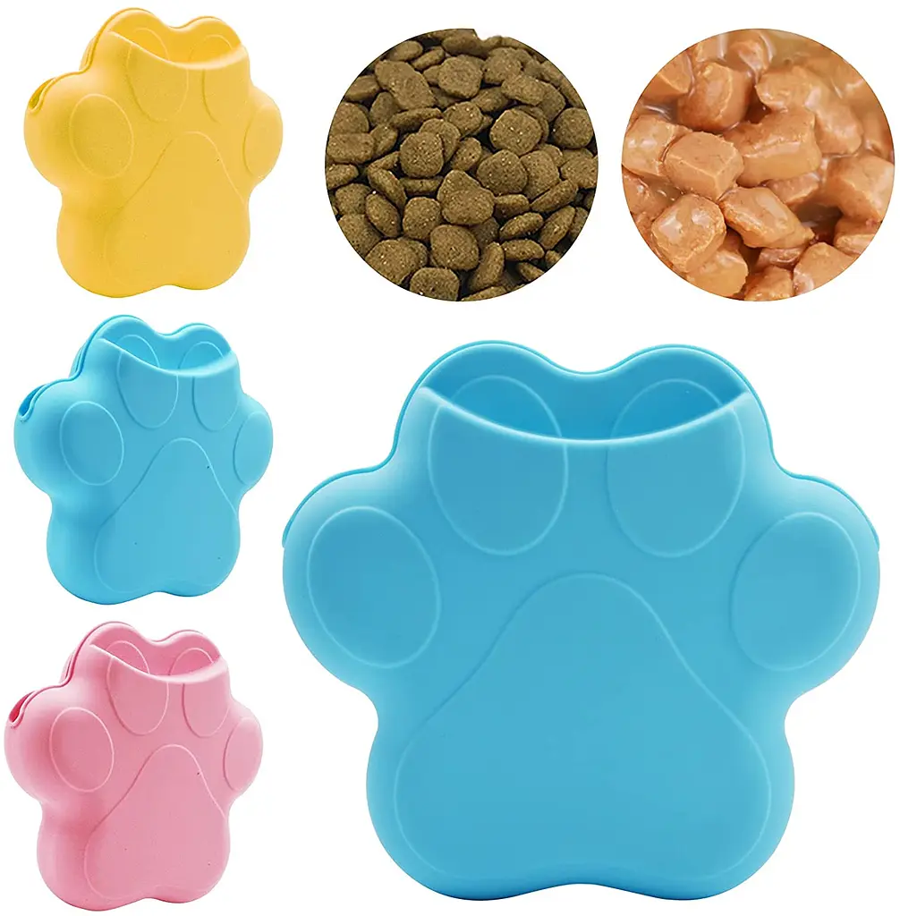 Силіконова сумка для ласощів Paw Shaped Silicone Pet Treat Pouch - фото 6