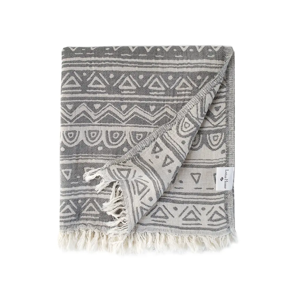 Покрывало Lotus Home - Lassi antrasite антрацит 190x225 - фото 3