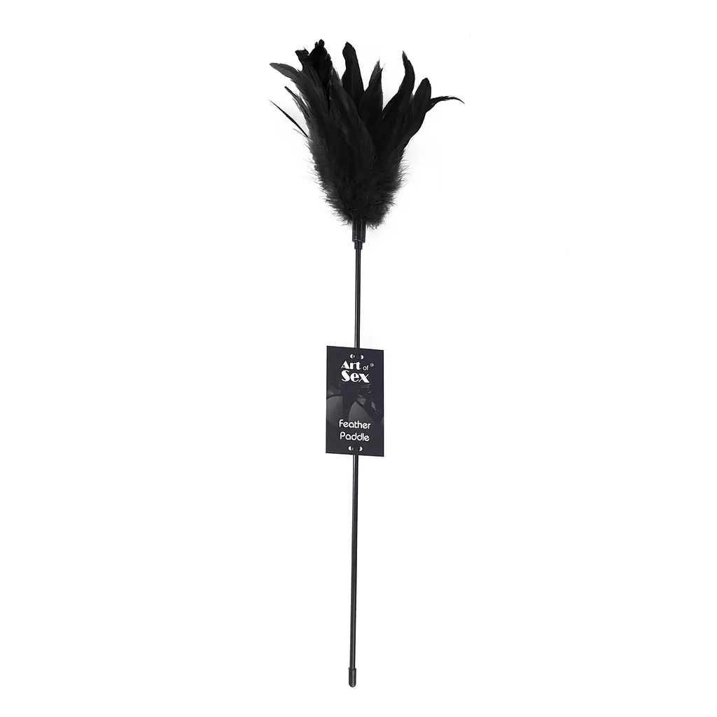 Лоскоталка чорна Art of Sex - Feather Paddle, перо молодого півня Art of Sex SO6609 95086 - фото 3
