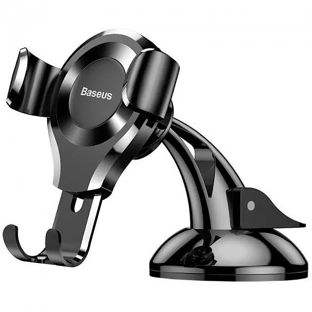 Автотримач Baseus Osculum Type Gravity Car Mount (SUYL-XP01) Black [62153] - фото 2