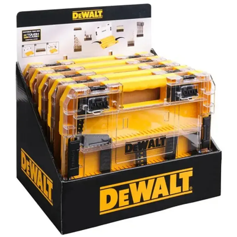 Ящик для інструментів DeWALT для біт системи TSTAK Tough Case L з футляром та касетами 8шт, розділювачі 6шт (DT70804) - фото 5