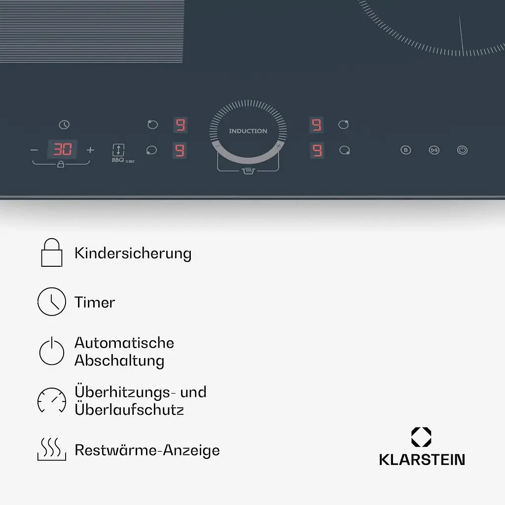Варочная поверхность гибридная Klarstein Delicatessa 60 (10046554) - фото 6