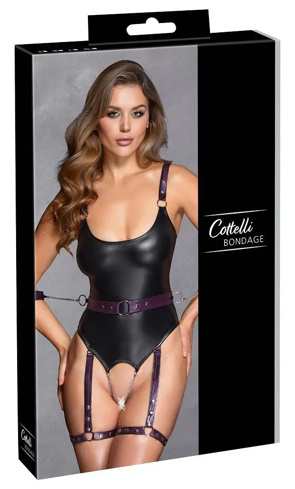 Боди Cottelli Bondage M (черный) - фото 8
