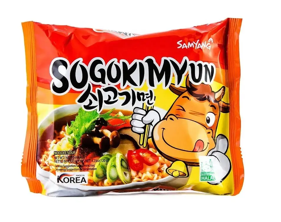Суп рамен Samyang Sogokimyun зі смаком яловичини 120г.
