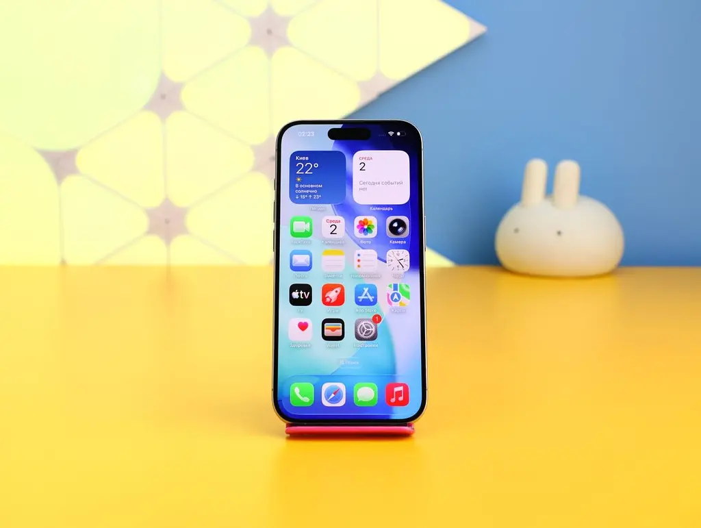 Смартфон Apple iPhone 15 Pro 128GB Natural Titanium (MTUX3) Б/У [176129] - фото 2
