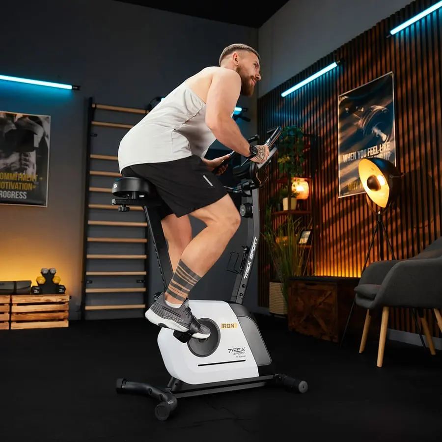 Велотренажер Trex Sport TX-500MB IRON магнітний білий - фото 17