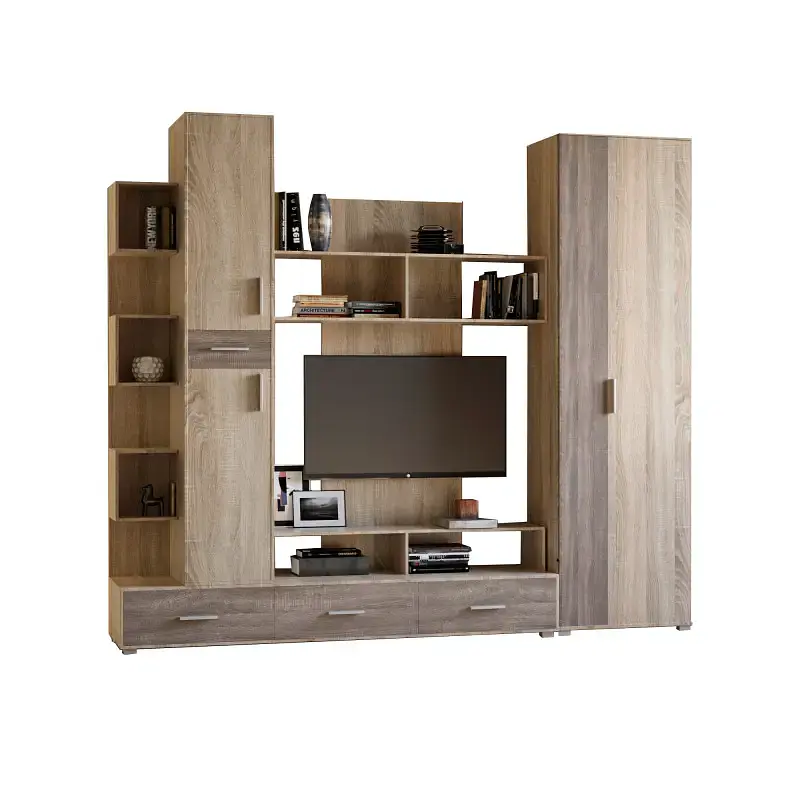 Стінка для вітальні Еверест Бриз/Шафа ШП-2 сонома/трюфель (EVR-2329) - фото 2