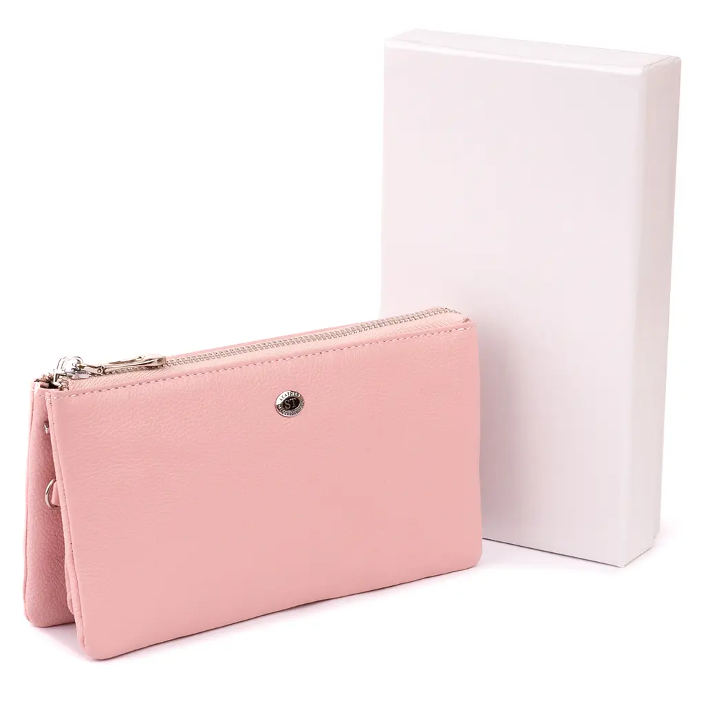 Кожаный женский кошелек-клатч ST Leather 19.2х10х2 см acs0015941 - фото 5