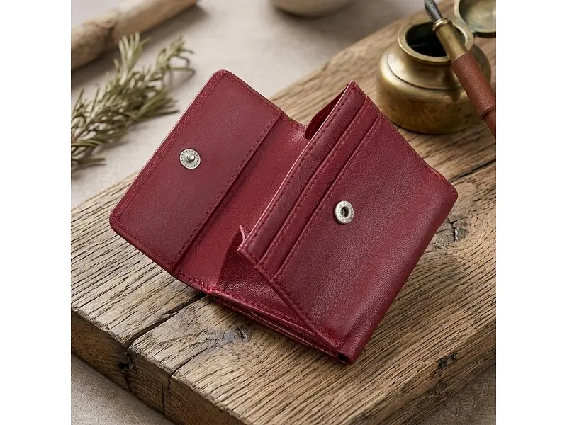 Жіночий гаманець натуральна шкіра Cortina 5056 rosso Червоний 7,5x9,5 см TONY PEROTTI acs0032570 - фото 5
