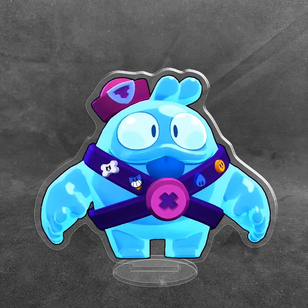 Акрилова колекційна фігурка Brawl Stars Сквік 10 см - фото 2