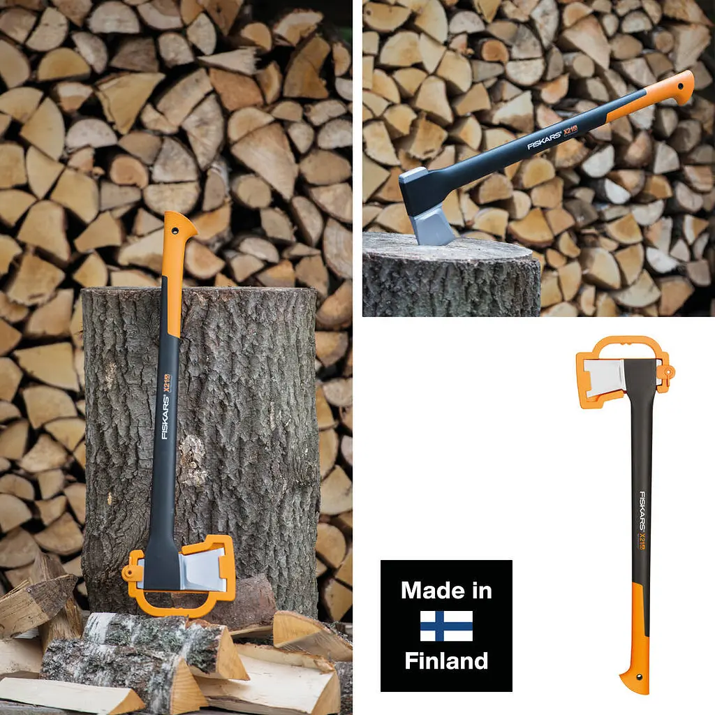 Сокира-колун Fiskars X21 L 122473 (1015642) + Точило для сокир і ножів Fiskars (1060009) - фото 4