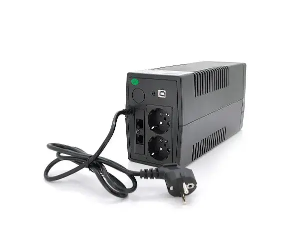 Джерело безперебійного живлення Qoltec QLT1000 600W LED дисплей металевий корпус - фото 2