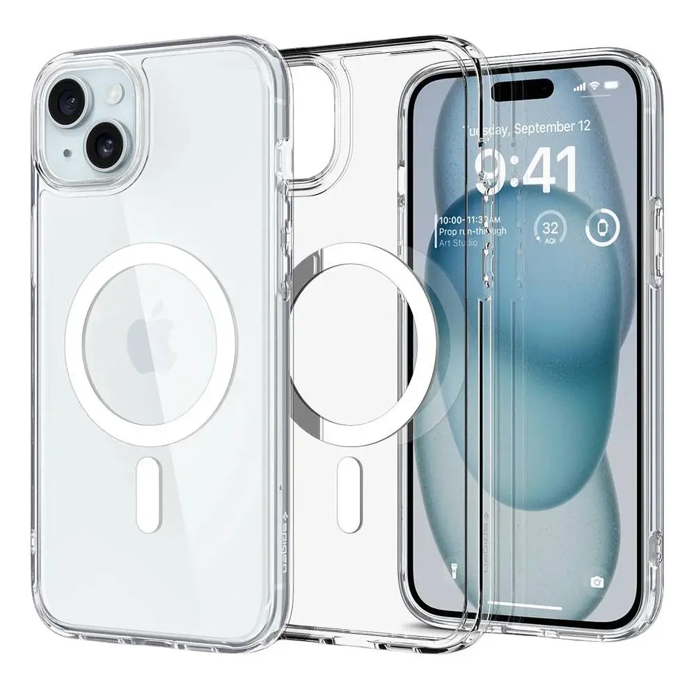 Чохол накладка Spigen Ultra Hybrid MagSafe Apple iPhone 15 Transparent - фото 2