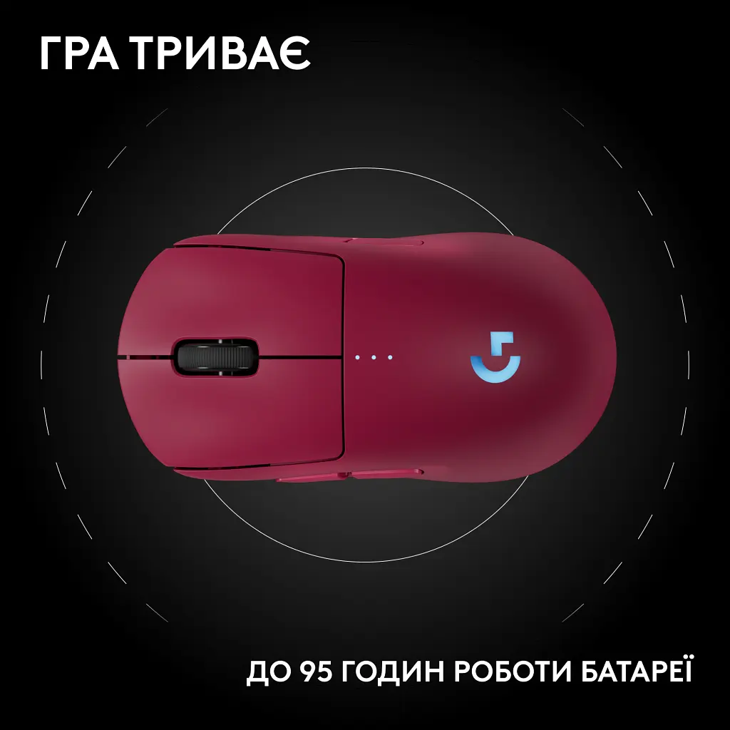 Мишка Logitech G Pro 2 Lightspeed Wireless Magenta (910-007309) - фото 12