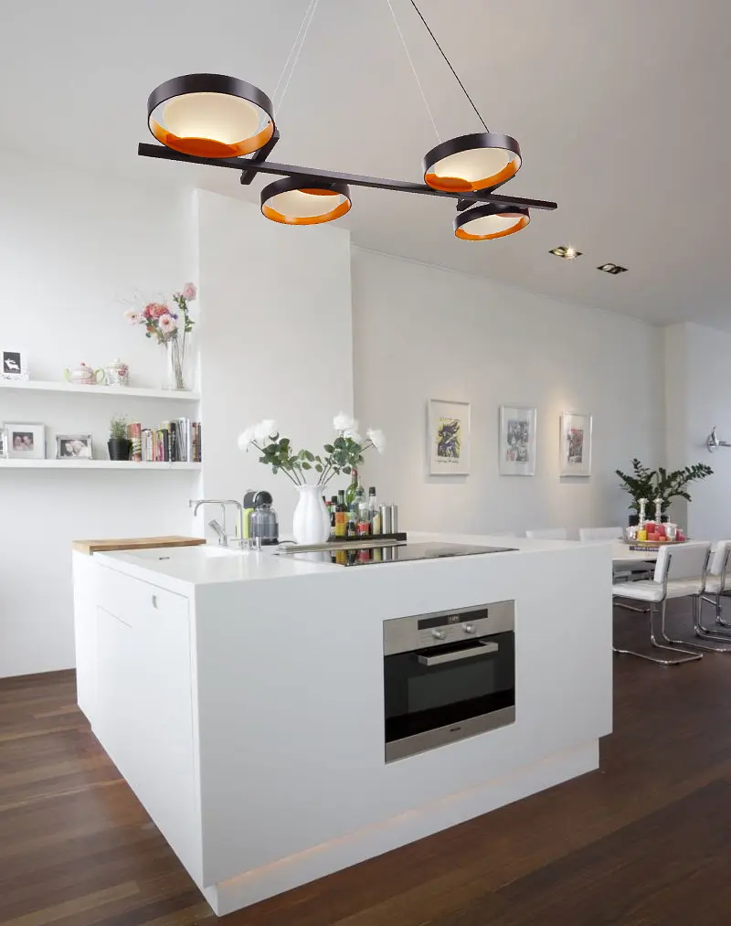 Світильник стельовий Brille підвісний BR-01 666S/4 LED 20W NW BK/G - фото 2