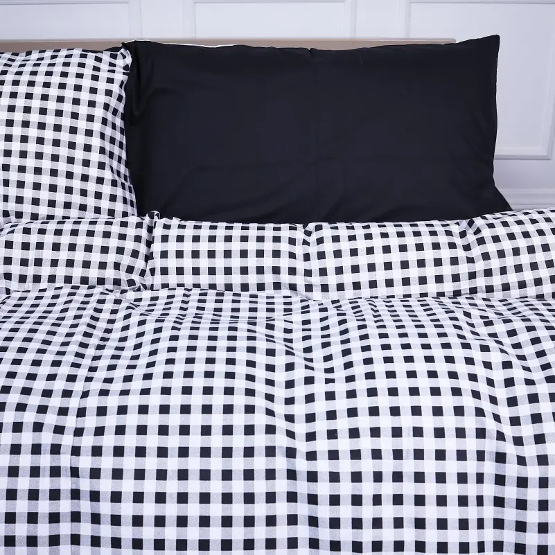 Простыня MirSon Ranforce Elite 17-4764 Sassari 200x220 см черная (2200008942953) - фото 3