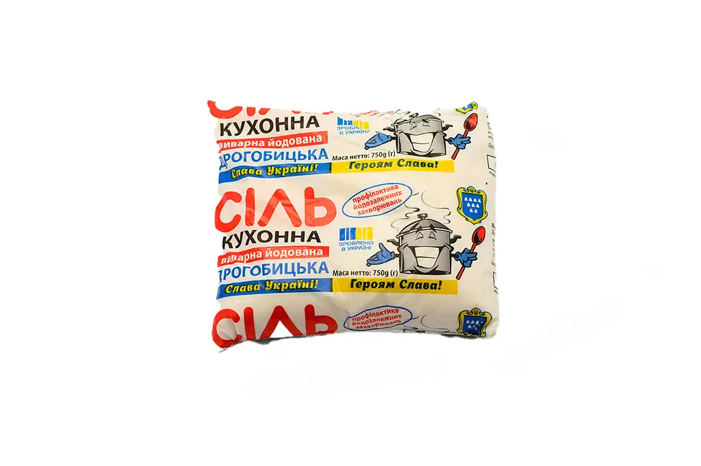 Сіль йодована ТМ "Дрогобицька солеварня", 750 г