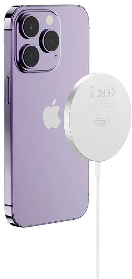 БЗП XO CX022 Magnetic Wireless 15W 1.2m Білий - фото 2