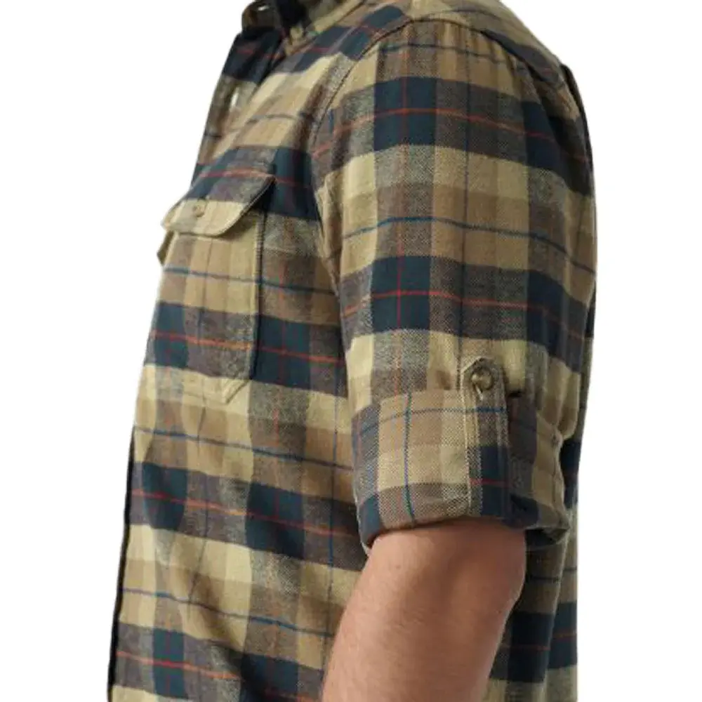 Сорочка Fjallraven Singi Heavy Flannel Shirt L Dark navy/buckwheat brown - фото 4