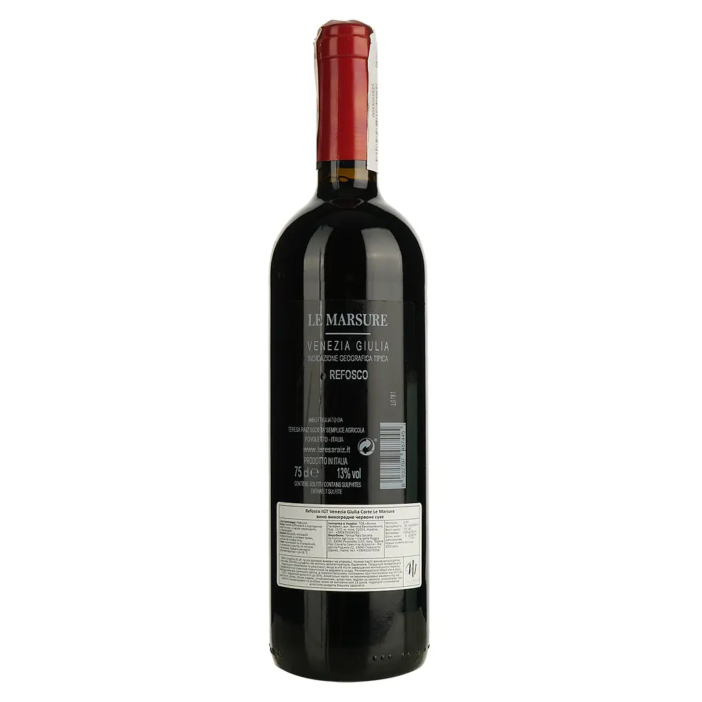 Вино Teresa Raiz Corte Le Marsure Refosco сухое красное 13% 0.75 л - фото 2