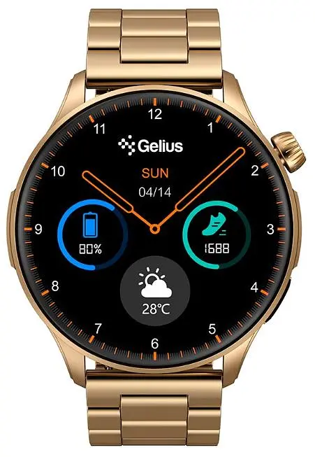Смарт-годинник Gelius Pro GP-SW010 (Amazwatch GT3) Bronze Gold - фото 2