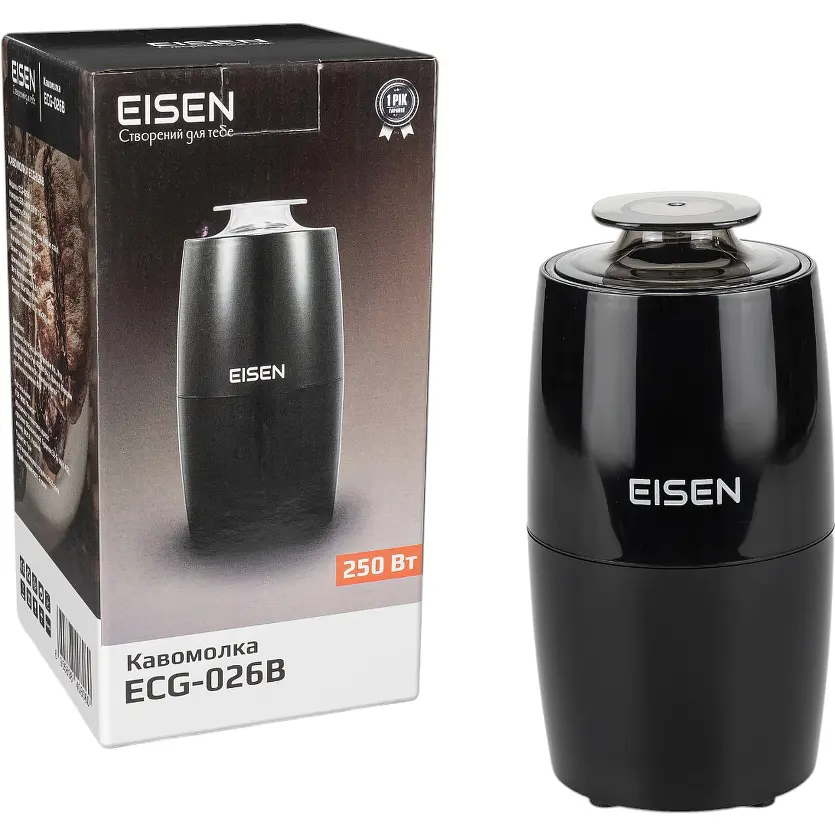 Кофемолка Eisen ECG-026B черная (ECG-026B) - фото 6