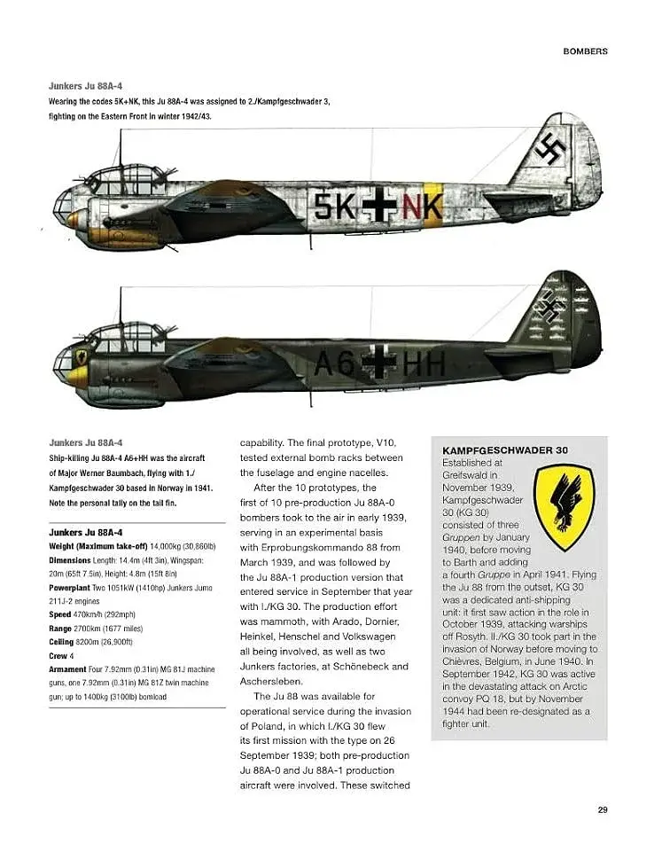 German Bomber Aircraft of World War II: 1939-45 - фото 7