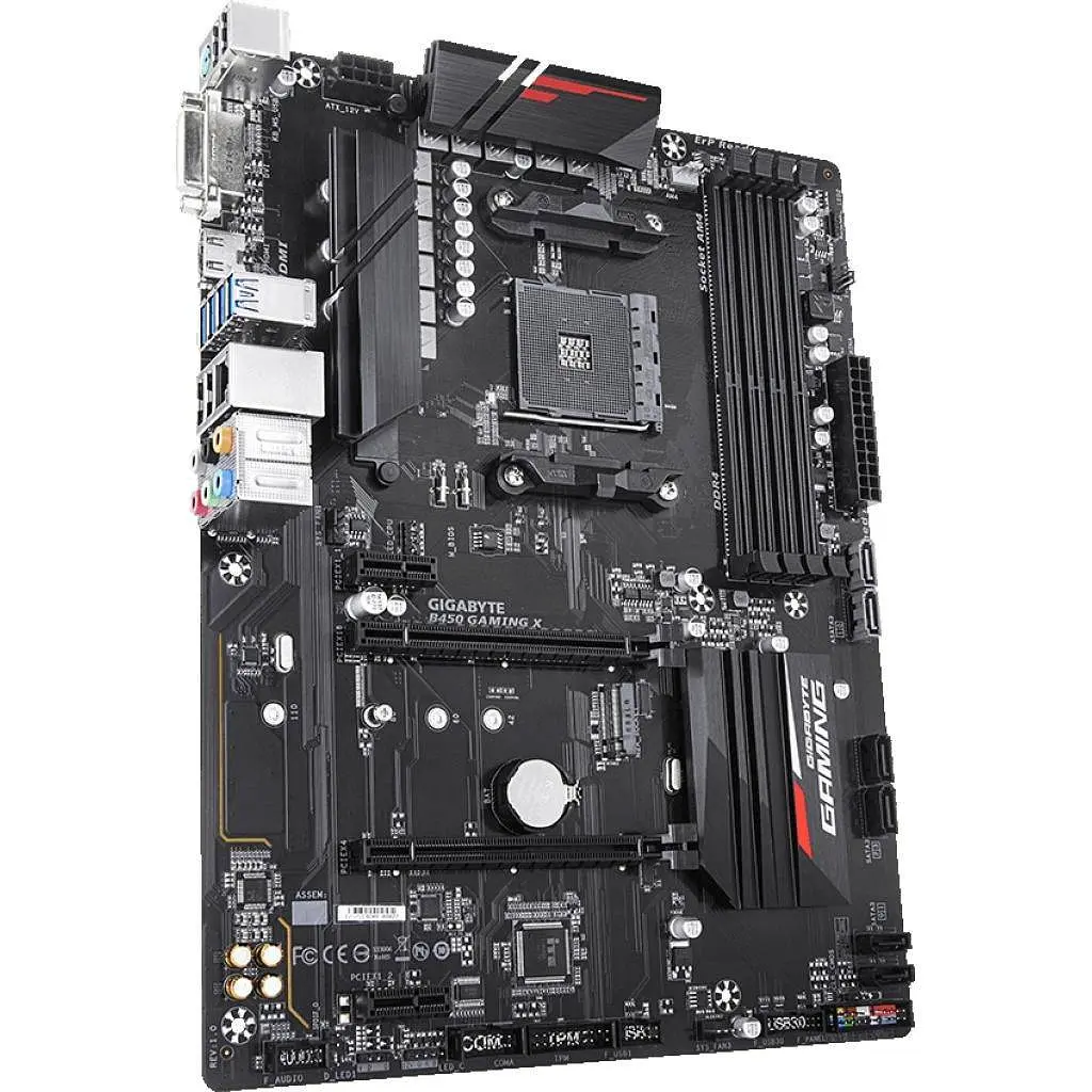 Материнська плата Gigabyte B450 Gaming X (B450 GAMING X) (Socket AM4, AMD B450, ATX) Б/в - фото 2