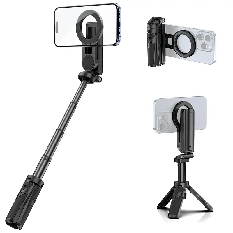 Селфі-монопод Ulanzi JJ03 3-in-1 Magnetic Phone Tripod with Remote Control Black (T090) - фото 3